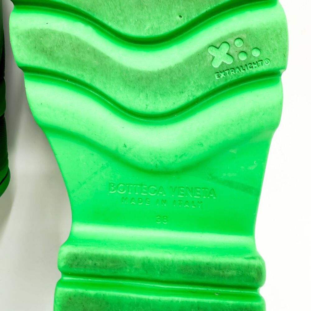 Bottega Veneta Flash Slide Sandals Green Platform Buckle Mules EU 38 US 8 - Picture 11 of 13